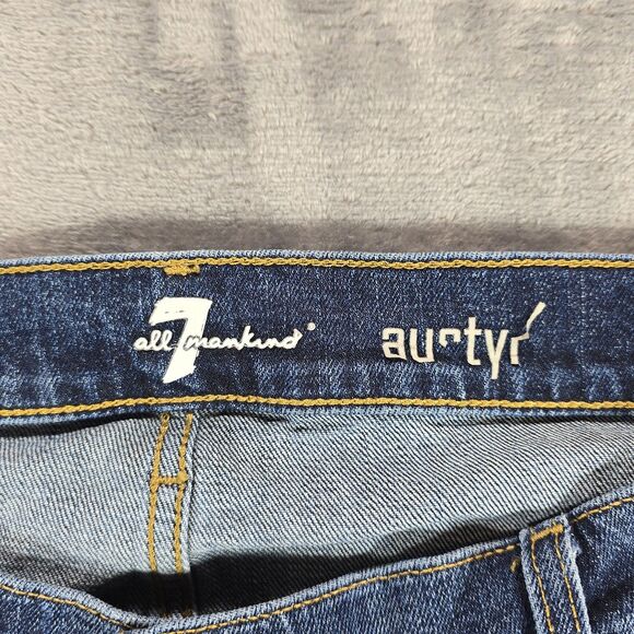 7 For All Mankind Austyn Jeans Mens 40x32 Relaxed Straight Dark Wash Stretch - Picture 5 of 10